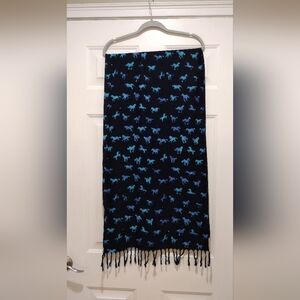 Eka Handmade Equestrian Scarf/Wrap With 21" Length 60"